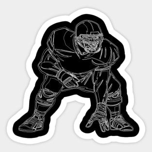 Rugby American Football Sport USA Gridiron Football Gift Sticker